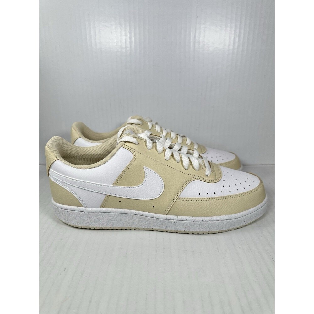 Nike Court Vision Low Light Khaki White Mens Sz 11.5 Athletic Shoes Sneakers NEW